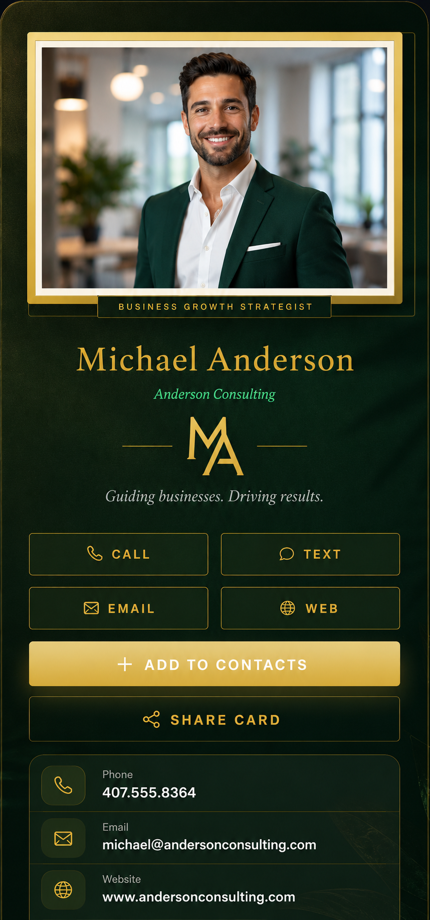 Emerald theme, dark